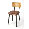 thumbnail image 1 of Butler Specialty Clark Metal and Wood Leather Side Chair in Brown, 1 of 7