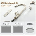 thumbnail image 2 of CASAINC Single Handle Kitchen Faucet with Pull Down Sprayer, Touchless Sensor, Soap Dispenser, Deck Mounted, Brushed Nickel, 2 of 4