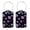 Multi1, variant on RATGON 2 Pack Luggage tag PU Leather with Stainless Steel Loop Gradient Flowers Travel Trip