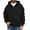 Black, variant on Men's Quarter Zip Hoodies Pullover Hoodie Half Zip Long Sleeve Casual Fleece Hooded Sweatshirt for Men Purple XL