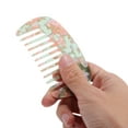thumbnail image 2 of Unique Bargains Hair Comb Wide Tooth Anti-Static Pocket Size Comb for Thick Curly Hair Detangling Comb Pink Green, 2 of 7