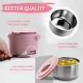thumbnail image 5 of Aotto Electric Lunch Box, 32 oz Portable Heated Lunch Box for Adults, 12V/24V/110V Portable Food Warmer for Car/Truck/Work, BPA-Free, Pink, 5 of 7