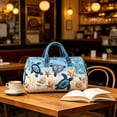 thumbnail image 5 of Twfbrm Quilted Duffle Bag, Beach Style Turtle Pattern Embroidered Weekender Bag with Handle, Large Capacity Luggage Bag Lightweight Carry On Tote & Gym Bag Travel Overnight Bag for Women Men, 5 of 6