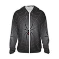 thumbnail image 2 of Lsque Black Spider On Web UPF 50+ Lightweight Sun Protection Men's Women's Long Sleeve Shirt, Hoodie Performance -3X-Large, 2 of 9
