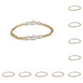 thumbnail image 1 of Pulseras tobilleras con cuentas de arroz coloridas Sonducket cadenas duraderas para tobillos exquisitas tobilleras elegantes hechas a mano 10piezas, 1 of 1
