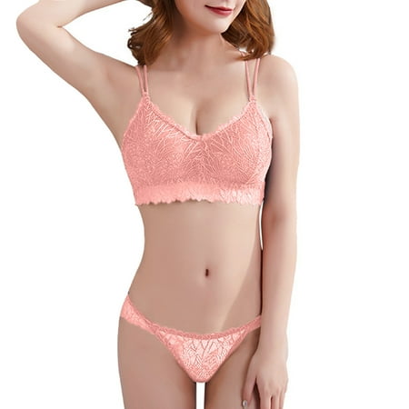 Tanghaowl Women Comfortable Ladies Beautiful Bra Sexy Lace Bra Plus Size Lingerie Underwear Sleep Tops Set Women Sleepwear Lace Pajamas Set Sexy Nightwear