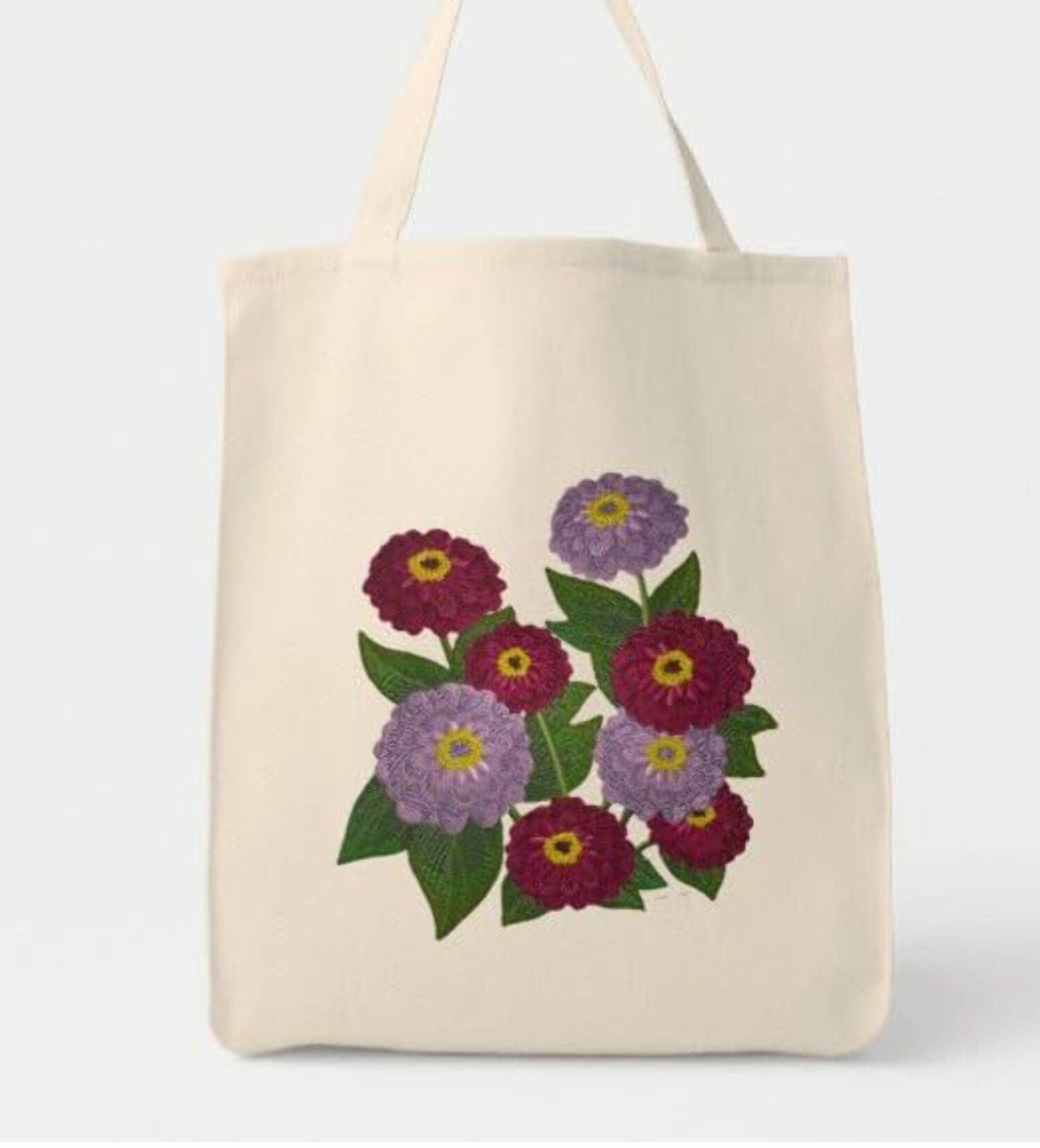 Beyond Vision Custom Flower Zinnia Embroidered Iron on/Sew Patch (5.53" x 5.8")