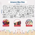 thumbnail image 3 of Christmas Giant Coloring Poster/Tablecloth for Kids – 30 x 72 Inch Jumbo DIY Poster with Santa & Reindeer – Holiday Arts Crafts, Winter Party Games, Classroom Activities, Xmas Decorations & Gifts, 3 of 14