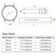 thumbnail image 2 of Correa de reloj de silicona Uxcell de 24 mm, correa de reloj de goma con hebilla de acero inoxidable electrochapado para hombres y mujeres, gris claro, 2 of 7