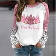 thumbnail image 2 of IROINNID Christmas Sweatshirts for Women Crewneck Long Sleeve Shirt Printed Loose Fit Blouse Holiday Casual Tops Pullover,Pink, 2 of 4