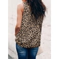 thumbnail image 3 of HOTAPEI Tank Tops for Women Halter Neck Leopard Print Sleeveless Shirts Summer Casual Tank Top Blouse, 3 of 5