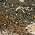 thumbnail image 3 of Elephant Stock Not Meant To Stay Push Pin World Travel Map Wall Art - Map Canvas Art - 51" x 34", 3 of 8