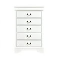 thumbnail image 2 of Home Elegance 2147W-9 48.25 x 15.75 x 31.25 in. Mayville Chest - White, 2 of 9
