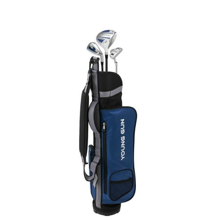 Junior Golf Club Set Young Gun ZAAP EAGLE BLUE Junior golf club Youth Right Hand Set & bag for kids Ages 6-8 ()