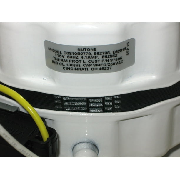 87406000 Broan Nutone Attic Fan Motor D0816B2778 87405000 87425000