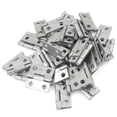 thumbnail image 1 of 40 Pcs 1" Largo Tonalidad Plateada Metal Gabinetes Ventanas Puertas Bisagras, 1 of 1