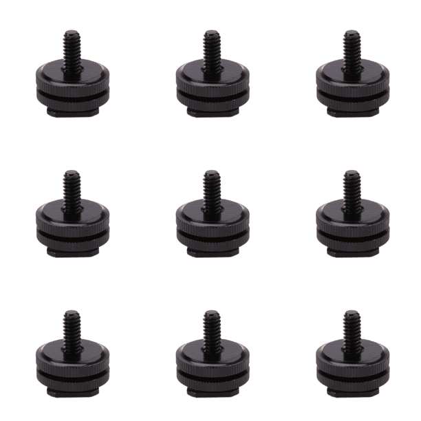Tornillo Montaje Trípode 1/4 Pulgada para Flash Adaptador Zapata Cámara
