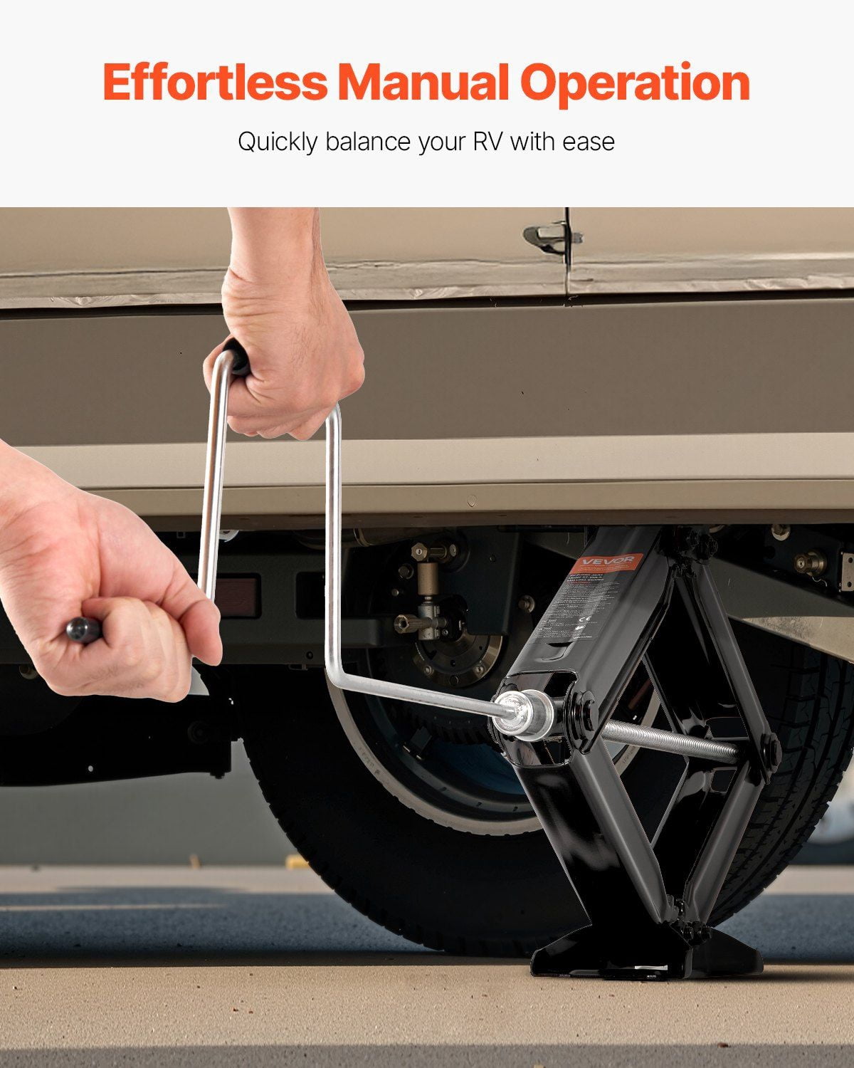 Heavy Duty RV Scissor Jacks Set of 2 - 5000 lbs Capacity 23.4 in Stabilizer Leveling Jack for Camper