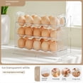 thumbnail image 2 of Refrigerador Rejilla para Huevos Puerta Abatible para Frigorífico Rejilla para Almacenamiento Huevos Bandeja Contenedor Ahorro Espacio Caja Almacenamiento Huevos Rejilla, 2 of 5