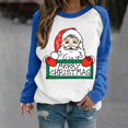 thumbnail image 1 of Qiopertar Mode Femmes Noël Imprimé Manches Longues Col Rond Chandail en Molleton Dames Hauts Blouse Offres de la Semaine Liquidation Moins de 5$ jusqu'à 90 % de Réduction, 1 of 5