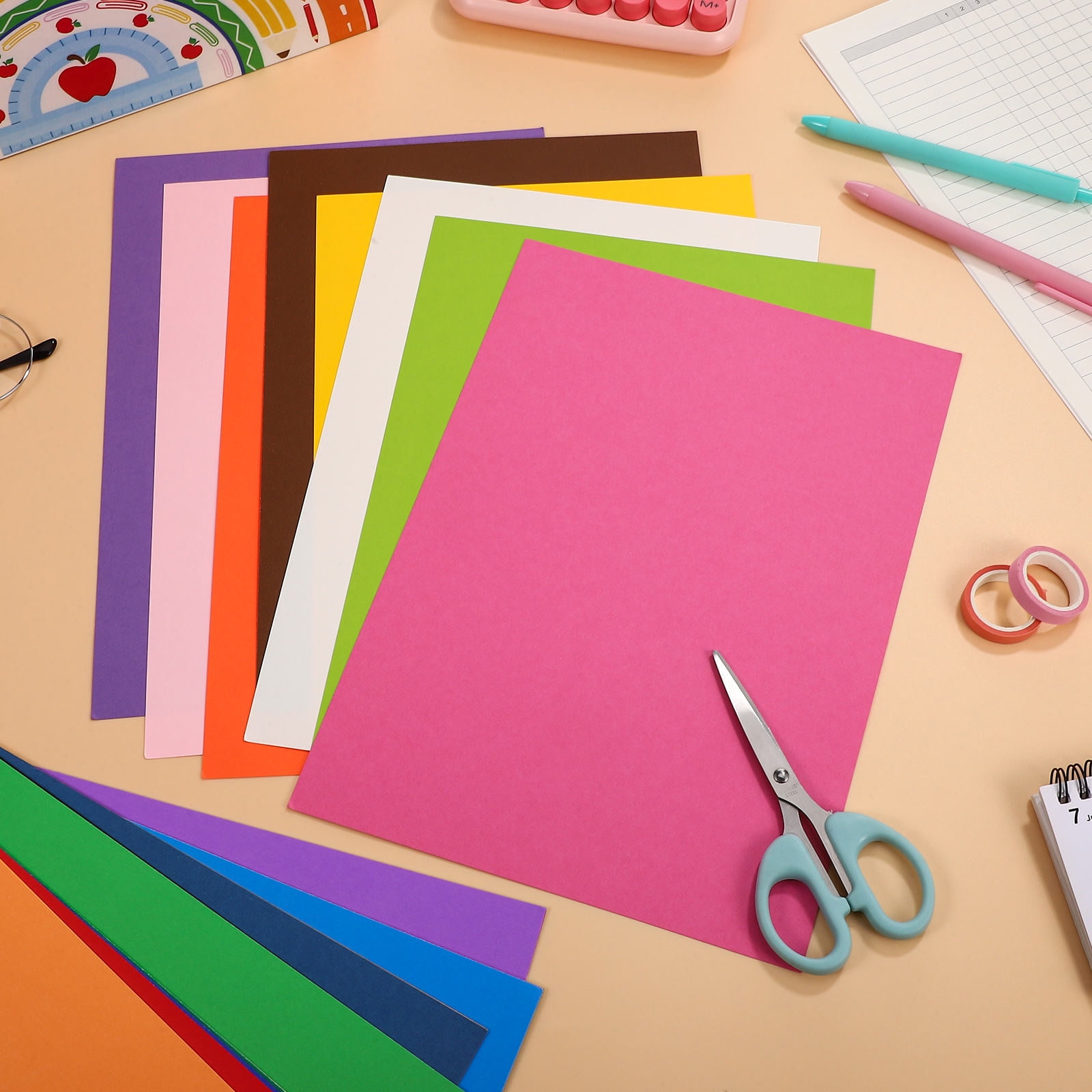 Pretyzoom Multi Colored Cardstock Paper Heavy Sturdy for Painting and Crafts