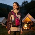 thumbnail image 4 of Bolsa bandolera Bandolera ligera Bolsa de pecho Bolsa de hombro de nylon Viajes al aire libre Desplazamientos al aire libre Diseño casual antirrobo Bolsillos múltiples Unisex, 4 of 6