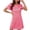 Pink, variant on Sakmal Short Sleeve Moomoo Nightgownss Women Valentines Love Cute Sleep Dress Heart Print Short Nightgowns for Women L