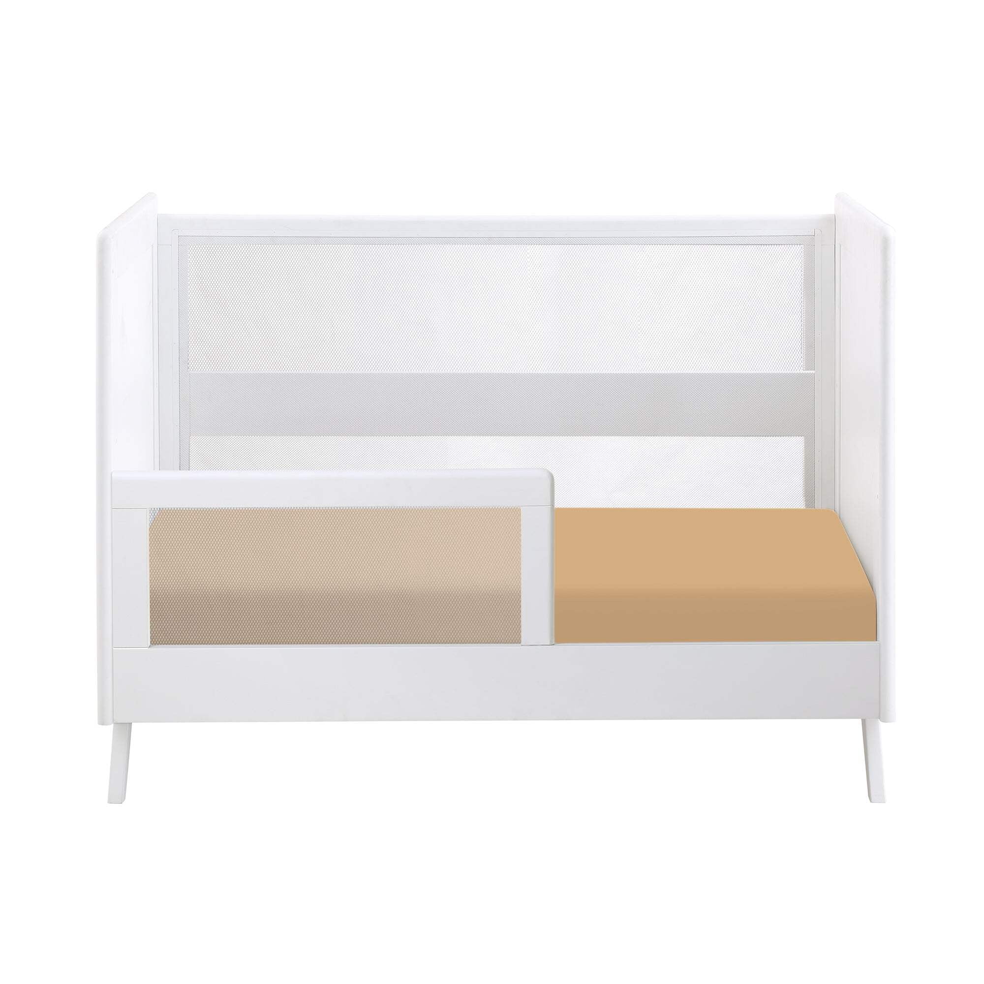 BreathableBaby Cotton Percale Fitted Sheet, For 52" x 28"/132 x 71 cm Crib Toddler Bed Mattress, Brown (2-Pack)