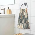 thumbnail image 3 of Yayeee 100% Cotton Hand Towels for Bathroom 16" x 28" Soft Absorbent Kitchen Towel, Gray Floral Pattern, 3 of 7