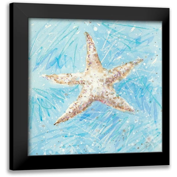 Sic, Jerry 12x12 Black Modern Framed Museum Art Print Titled - La Mer A