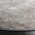 thumbnail image 4 of SAFAVIEH Madison Flowers Vintage Abstract Area Rug, Grey/Beige, 4' x 4' Round, 4 of 9