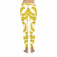 thumbnail image 4 of SUNENAT Funny Yellow Bananas Fruits Women's Capri Leggings Stretchy Skinny Yoga Pants S, 4 of 4