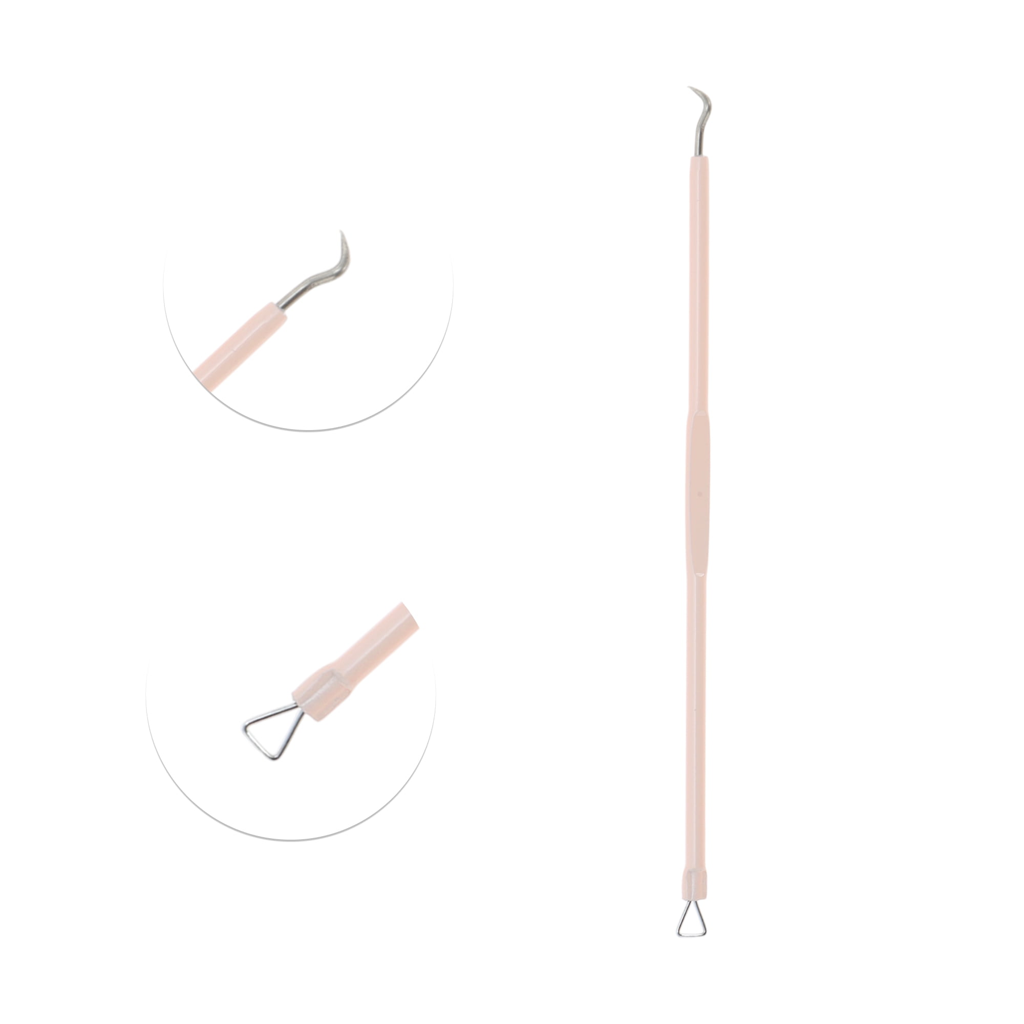 Unique Bargains 4pcs Facial Pimple Extractor Tool Kit for Effective Skin Care Pink