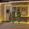 thumbnail image 7 of Snowman Boxwood Topiary Christmas Indoor/Outdoor Decoration, 32", 7 of 7