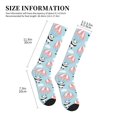 thumbnail image 2 of Compression Socks For Women And Men - Cute Panda Flying In The Sky Compression Socks Circulation For Workout, 2 of 2
