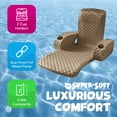 thumbnail image 3 of Open Box TRC Recreation Folding Baja II Lounger Portable Pool Float, Bronze, 3 of 8