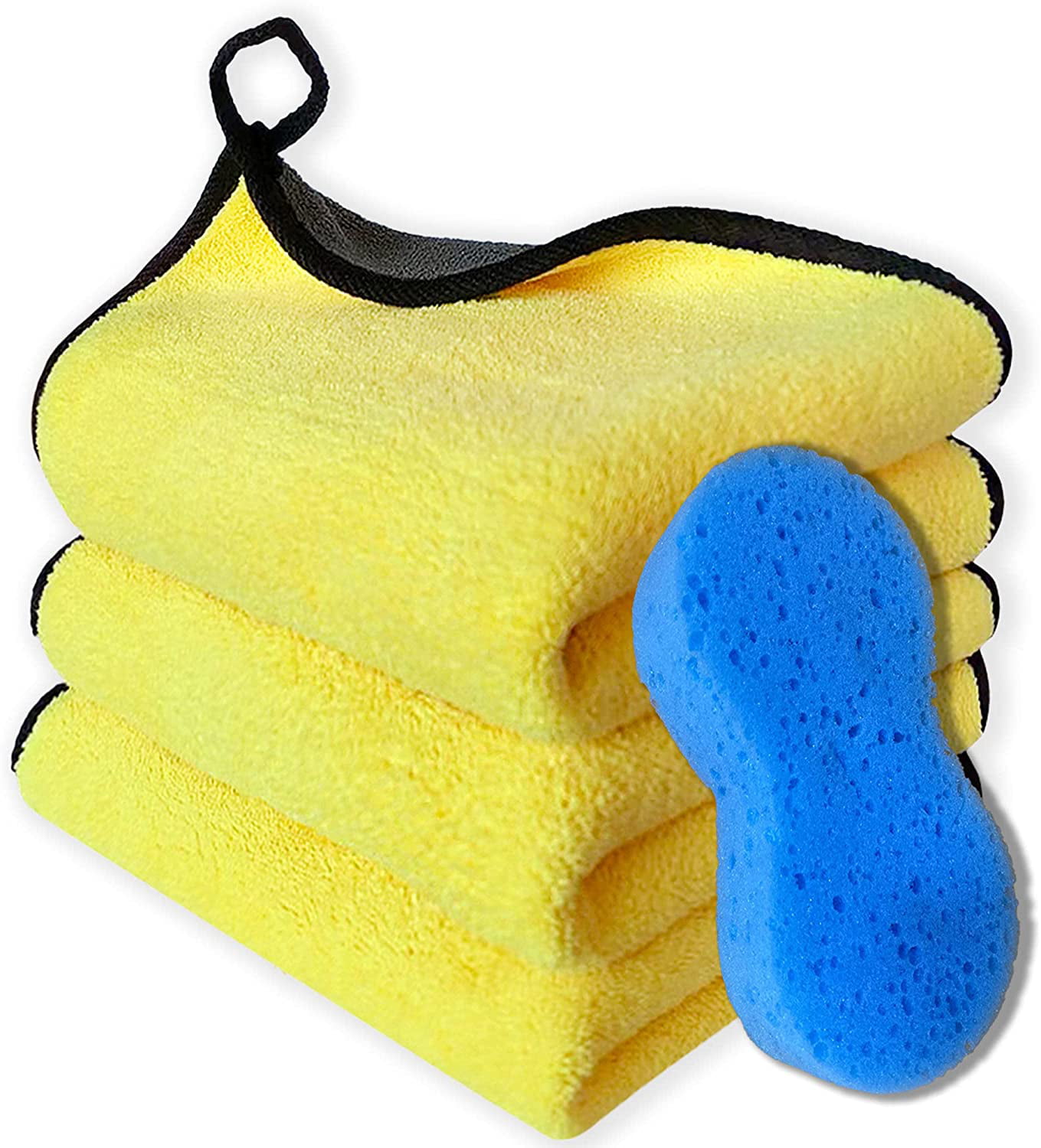1pc Car Microfiber Cleaning Towel Cleaning Drying Cloth Washing Glass Household