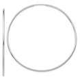thumbnail image 1 of 14k White Gold Endless Tube Hoop Earrings Round, 1 of 7