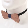 thumbnail image 2 of Wooden Bowtie Set for Wedding Creative Hand Craft Bowknot Cravat for Men Multi 1pc, 2 of 9