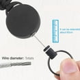 thumbnail image 5 of AMERTEER Retractable Keychain Lightweight Keychain 2-in-1 Keychain Set Carabiner with 60cm Steel Wire Rope Retractable Id Holder for, 5 of 5