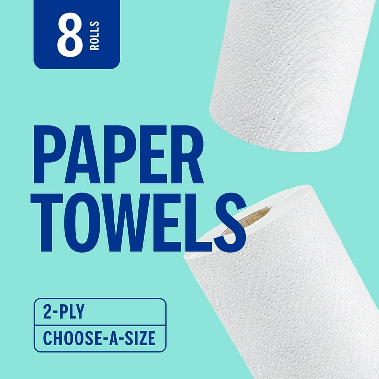 WorkLife Brands, Kitchen Roll Paper Towels, 2-Ply, 5.9x11 inches