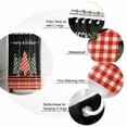 thumbnail image 6 of Christmas Tree Shower Curtain, Xmas Tree Red Plaid Classical Black Waterproof Washable Boho Funny Cute Shower Curtains Set for Bathroom Farmhouse Bathtubs Decor with Hook, 36"Wx72"L, 6 of 7