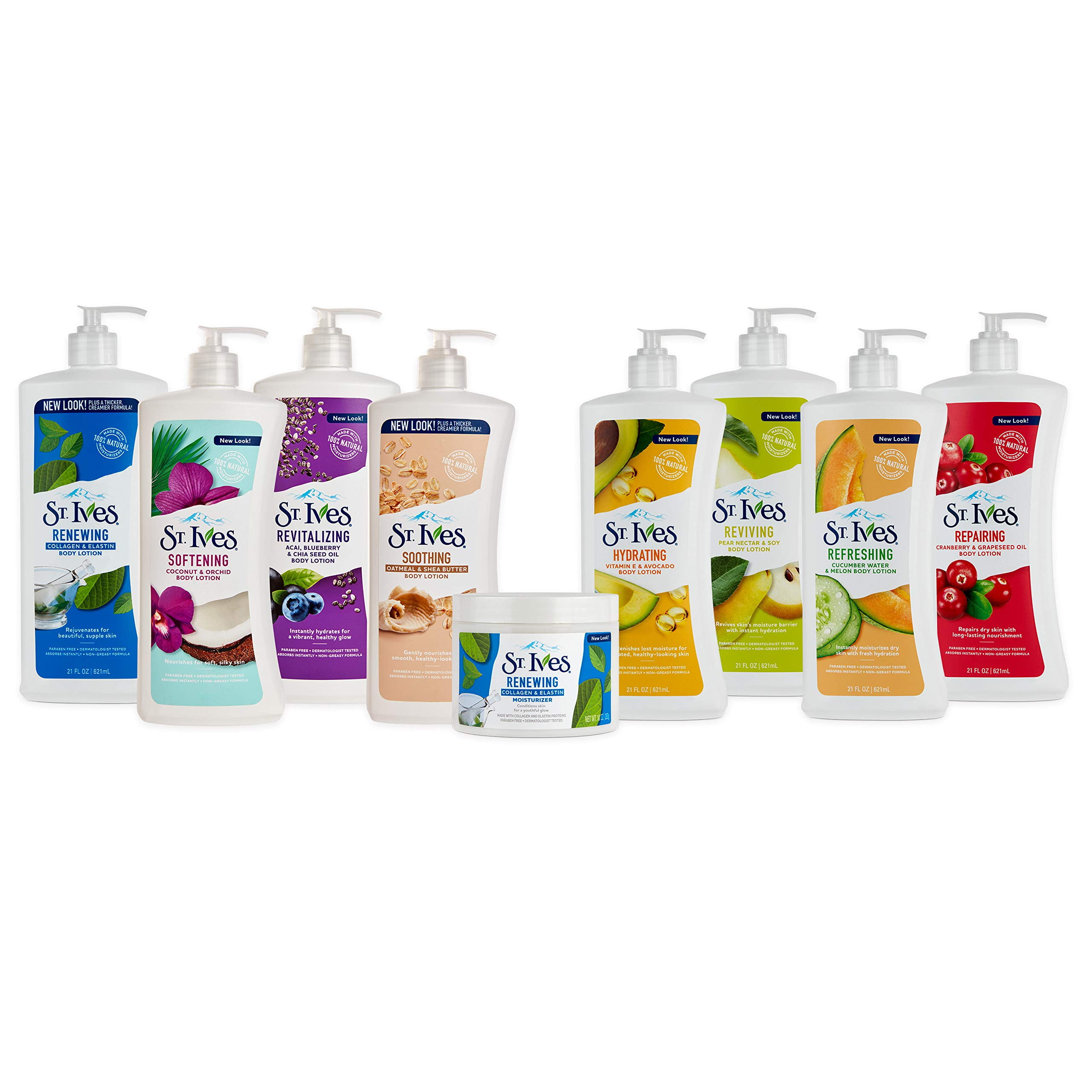 St. Ives Hydrating Hand & Body Lotion Moisturizer for Dry Skin Vitamin E & Avocado Made with 100% Natural Moisturizers 21 oz (pack of 4) C51