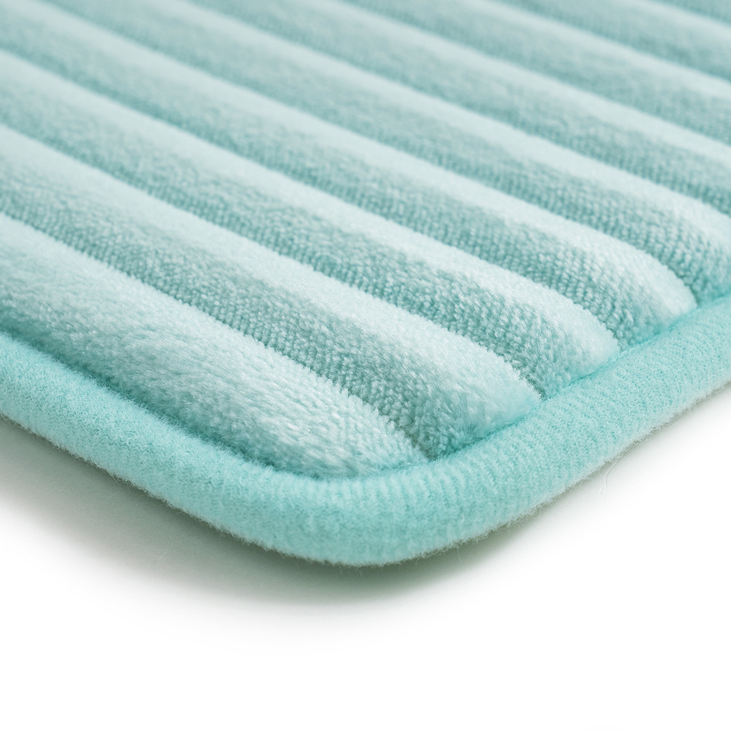 Mainstays Mint 2-Piece Performance Foam 17"x 24" Bath Rug Set