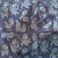 thumbnail image 3 of Octopus Tulle Curtains with Rod Pocket, Cartoon Style Comical Animals Funny Drawing of Ocean Inhabitants Underwater Theme, Sheer Drape for Wedding Party 2 Panels, 7 Sizes, Multicolor, by Ambesonne, 3 of 3