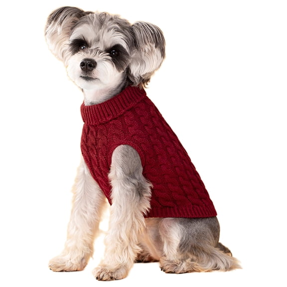 TELOLY Dog Clothes Warm-Keeping Magic Cute Dog Outfit No-Bind Sleeveless Cut Dog Coat XS Pink