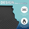 thumbnail image 3 of Unique Bargains Flat Face Cargo Liner Rear Trunk Mat Trunk Cargo Luggage Boot Tray Mat Stripes and Triangles Pattern for Toyota Camry 2006-2011 Anti-Slip, 3 of 7