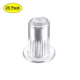 thumbnail image 1 of Unique Bargains M3 Rivets en Alliage d'Aluminium Moleté Tête Plate Fileté Écrou d'Insertion Argent 25 pcs, 1 of 5