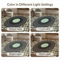 thumbnail image 7 of ODIKA 8'x10' Washable Area Rug Vinyl Cd Record Retro Vintage Music Spinning Grooves Concentric Disc Flowing for Living Room, Under Sectional, Family Room , Durable, Non-Slip, 7 of 7