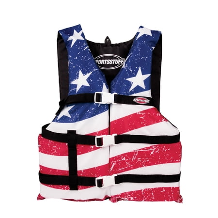 Stars & Stripes Life Jacket Adult Superlarge General Boating PFD